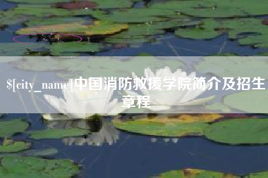 贵州中国消防救援学院简介及招生章程