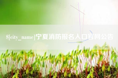 贵州宁夏消防报名入口官网公告