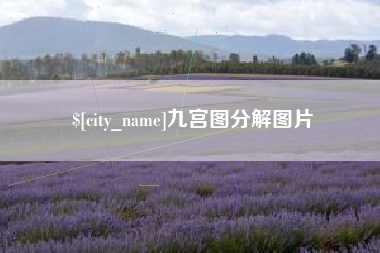 贵州九宫图分解图片