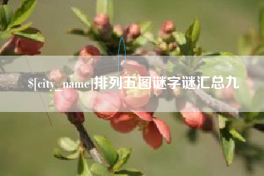 贵州排列五图谜字谜汇总九