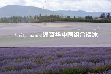 贵州温哥华中国组合滑冰