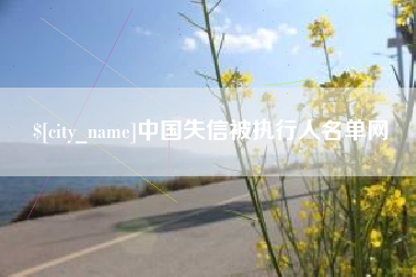 贵州中国失信被执行人名单网
