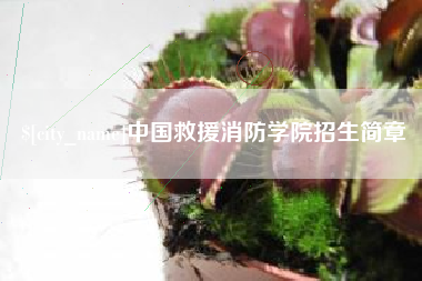 贵州中国救援消防学院招生简章