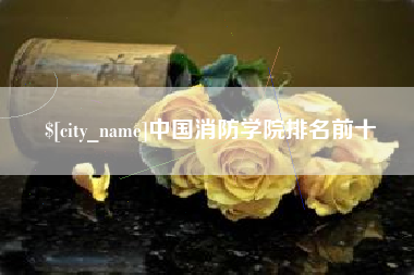 贵州中国消防学院排名前十