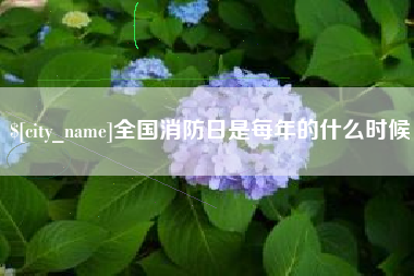 贵州全国消防日是每年的什么时候