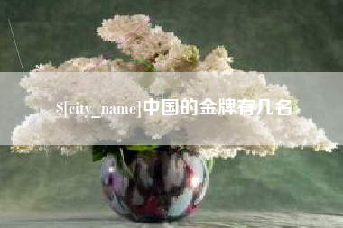 贵州中国的金牌有几名