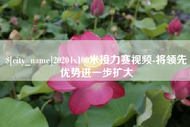 贵州20204x100米接力赛视频-将领先优势进一步扩大