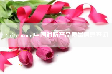贵州中国消防产品质量信息查询