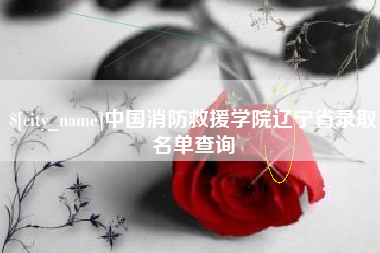 贵州中国消防救援学院辽宁省录取名单查询