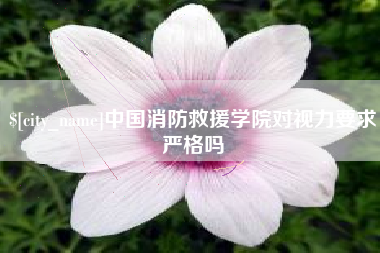贵州中国消防救援学院对视力要求严格吗