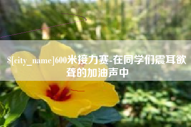 贵州600米接力赛-在同学们震耳欲聋的加油声中