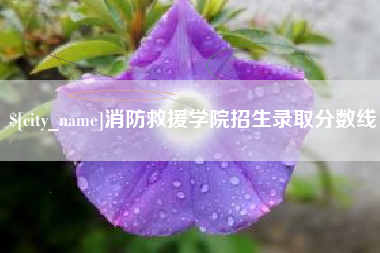 贵州消防救援学院招生录取分数线