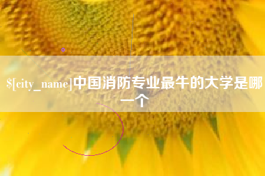 贵州中国消防专业最牛的大学是哪一个