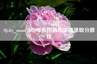 贵州2021年中国消防学院录取分数线