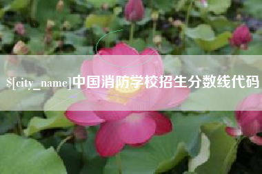 贵州中国消防学校招生分数线代码
