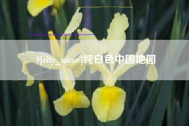 贵州纯白色中国地图