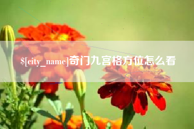 贵州奇门九宫格方位怎么看
