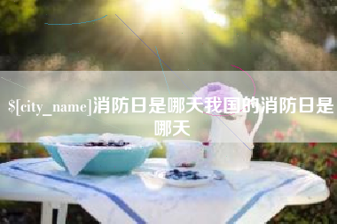 贵州消防日是哪天我国的消防日是哪天