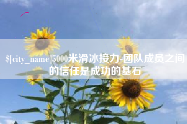 贵州5000米滑冰接力-团队成员之间的信任是成功的基石