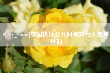贵州中国执行公开网被执行人名单查询