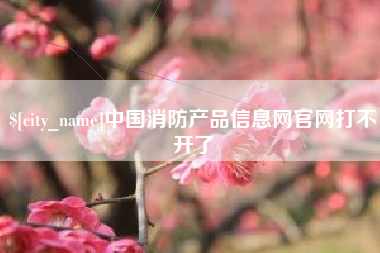 贵州中国消防产品信息网官网打不开了