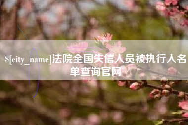 贵州法院全国失信人员被执行人名单查询官网
