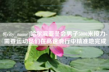 贵州哈尔滨亚冬会男子5000米接力-需要运动员们在高速滑行中精准地完成
