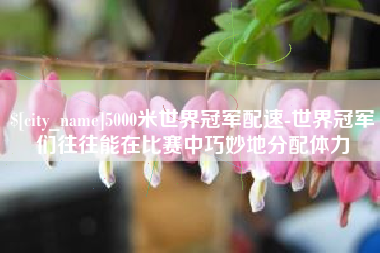 贵州5000米世界冠军配速-世界冠军们往往能在比赛中巧妙地分配体力