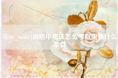 贵州消防中控证怎么考取需要什么条件