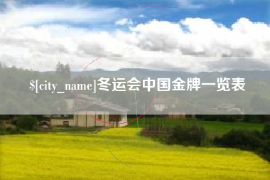 贵州冬运会中国金牌一览表
