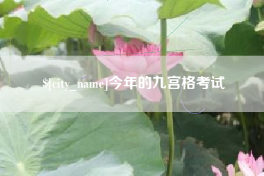 贵州今年的九宫格考试
