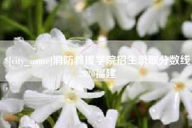 贵州消防救援学院招生录取分数线2020福建