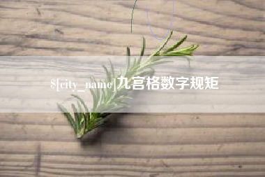 贵州九宫格数字规矩