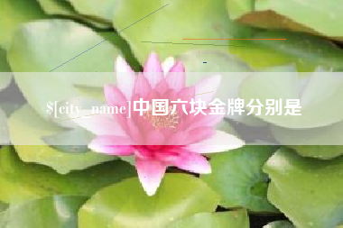 贵州中国六块金牌分别是